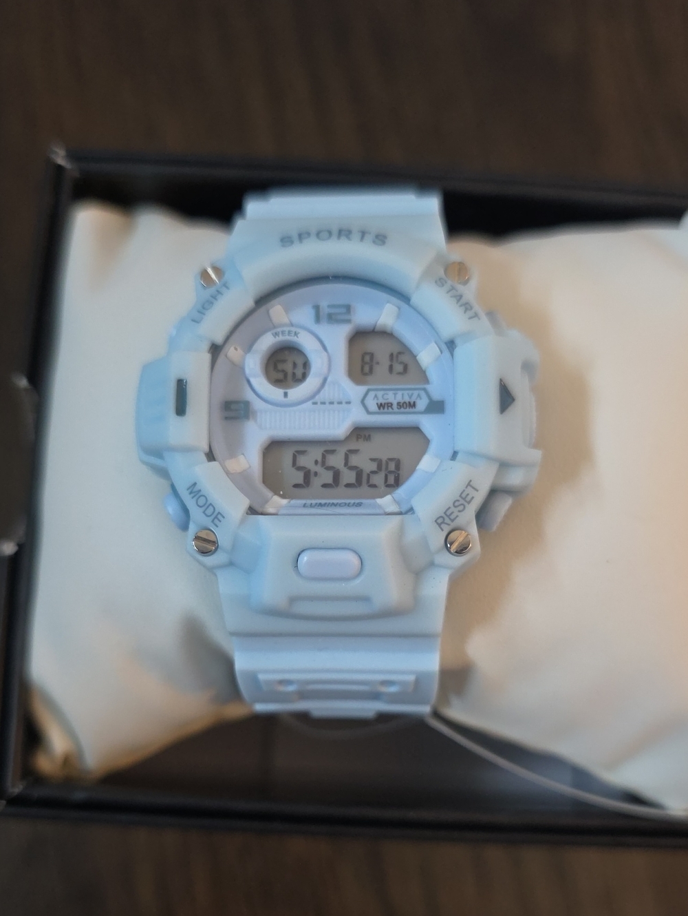 578.  Activa By Invicta Digital Essentials Women's Watch Baby Blue 42mm